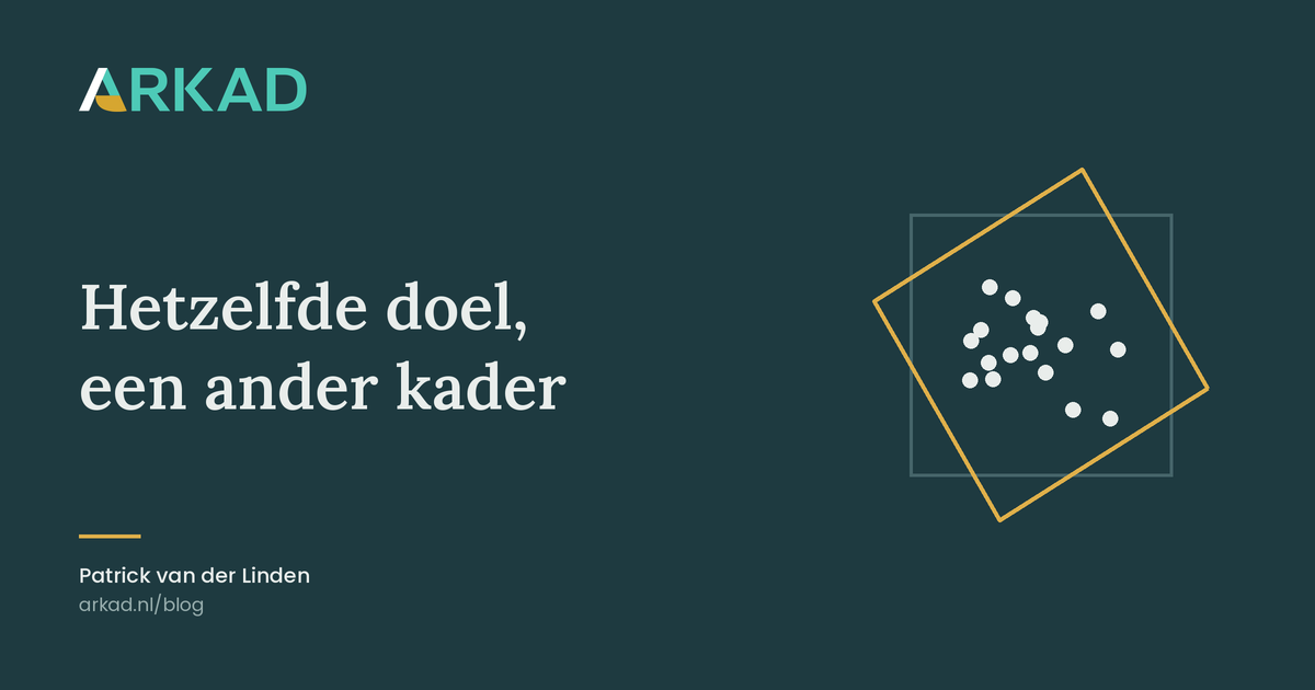 Het zelfde doel een ander kader