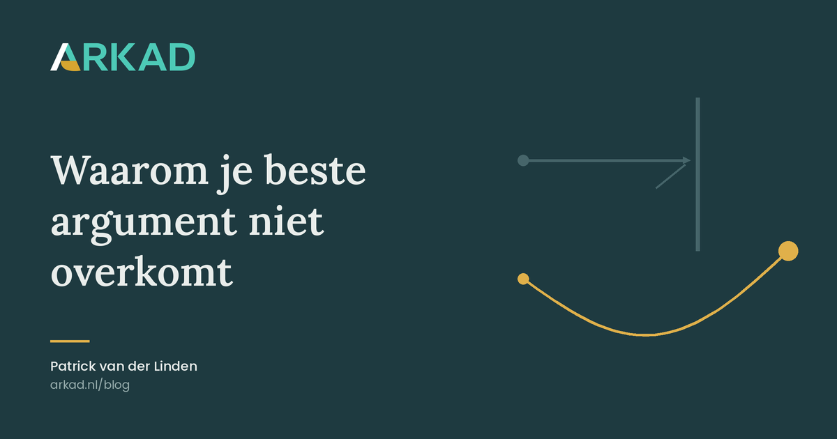 Waarom je beste argument niet overkomt