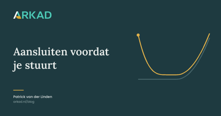 Aansluiten voordat je stuurt