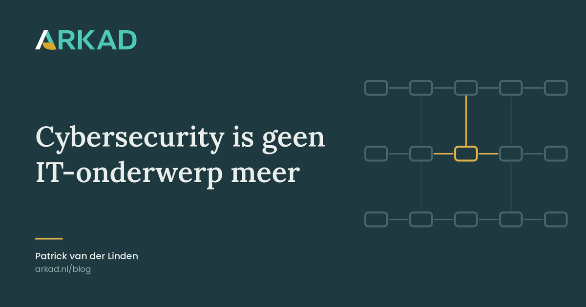 Cybersecurity is geen IT-onderwerp meer