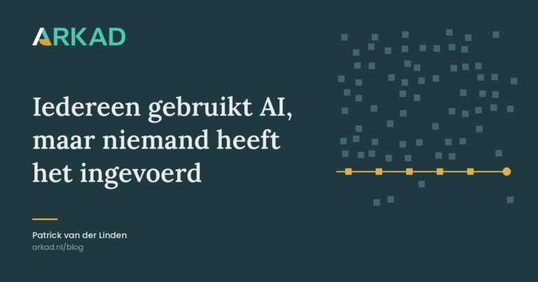 Iedereen gebruikt AI, maar niemand heeft het ingevoerd